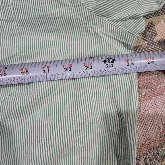 LL Bean Seersucker Striped Shirt Mens Sz XL Button Down Short Sleeves - Picture 6 of 8